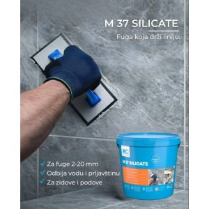 MC -M37 Silicate Silikatna fug masa siva 12kg -MC Bauchemie